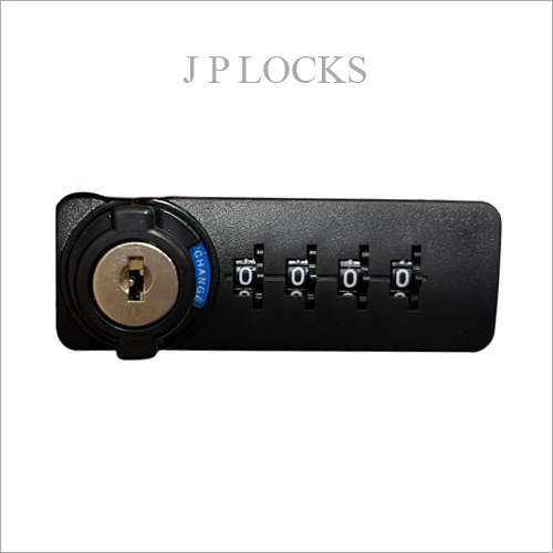 Black 4 Digits Combination Wardrobe Lock