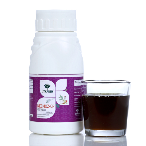 उत्कर्ष नीमोज़ सीपी (कोल्ड प्रेस्ड नीम ऑयल) (इमल्सीफाइड 100 प्रतिशत शुद्ध प्राकृतिक नीम का तेल) प्राकृतिक पौधा रक्षक आवेदन: कृषि