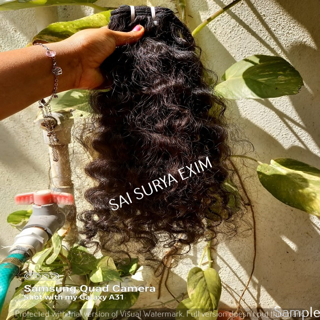 100% Unprocessed Deep Wavy Virgin Human Hair Extensions Application: Profesional