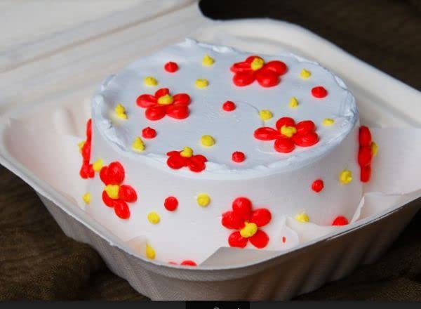 White Sugercane Burger Box ( Bento Box)