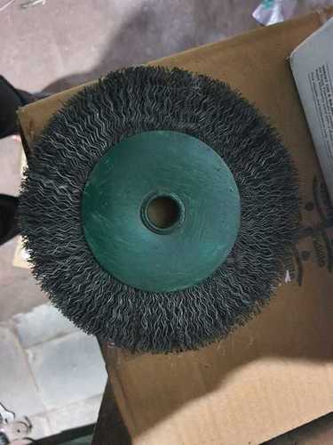Wheel Wire Brush - Steel Bristles | Black Color, Ideal for Home Cleaning and Surface Preparation