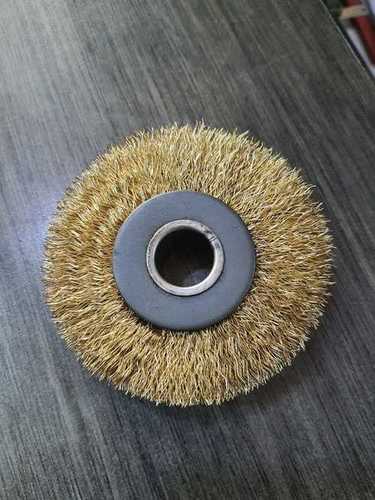 Brass Coated Brush - Brown Color | Ideal for Home Cleaning Tasks and Detailed Surface Scrubbing