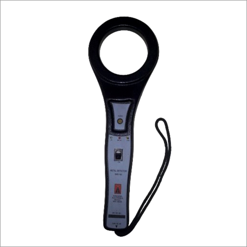 Handheld Metal Detector - Fiber Reinforced Plastic, 140mm X 70mm X 405mm, Black | Adjustable Sensitivity, Rechargeable Battery, Sound & Vibration Alarm, 1-year Warranty