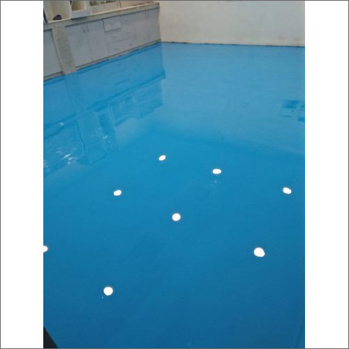 Epoxy Floor Coating - 1-3 Mm Thickness, Blue Finish | Epoxy Resin Material, Roller Or Spray Application, 5-10 Year Warranty, 24-48 Hour Curing Time