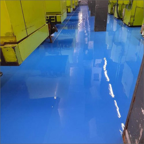 Epoxy Floor Coating - 1-3 Mm Thickness, Blue Finish | Epoxy Resin Material, Roller Or Spray Application, 5-10 Year Warranty, 24-48 Hour Curing Time