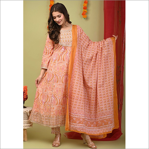 Ladies Jaipuri Kurtis - Cotton, Customized Size, Various Colors | Breathable, Cool Dry, Quick Dry, Non Toxic, No Fade, 3-4th Sleeve, Perfect for Casual and Party Wear