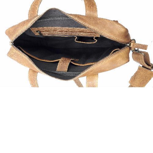 Leather Cognac Laptop Bag Nt - 890 Usage: Daily Office Use