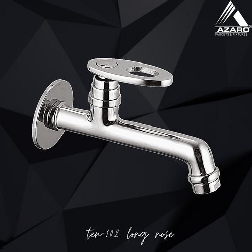 Long Body Azaro Tendo - Virgin Polypropylene, 15mm Size, White Chrome Plated | Leak Proof, Corrosion Resistant, Single Lever Rotating Handle