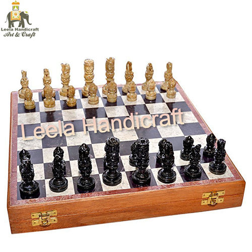 10 Inch Stone Chess Board Box