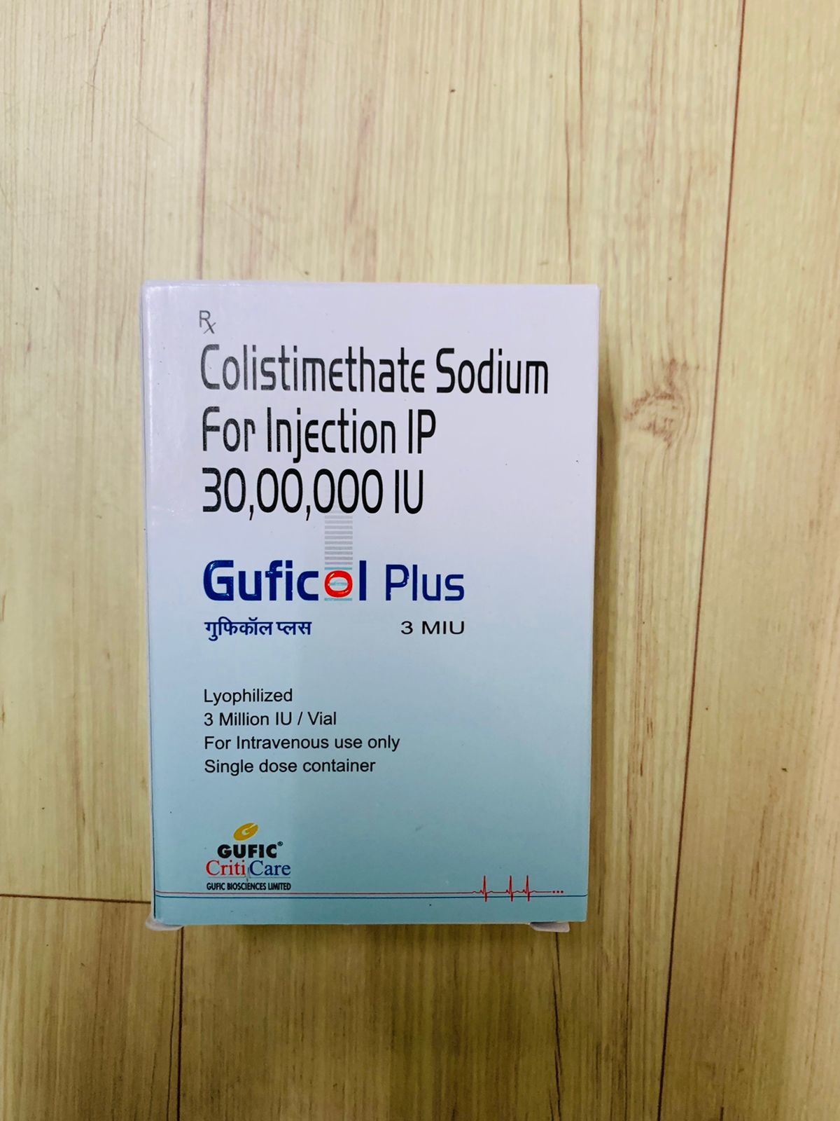 Guficol Plus 3 Miu - Drug Type: Injection