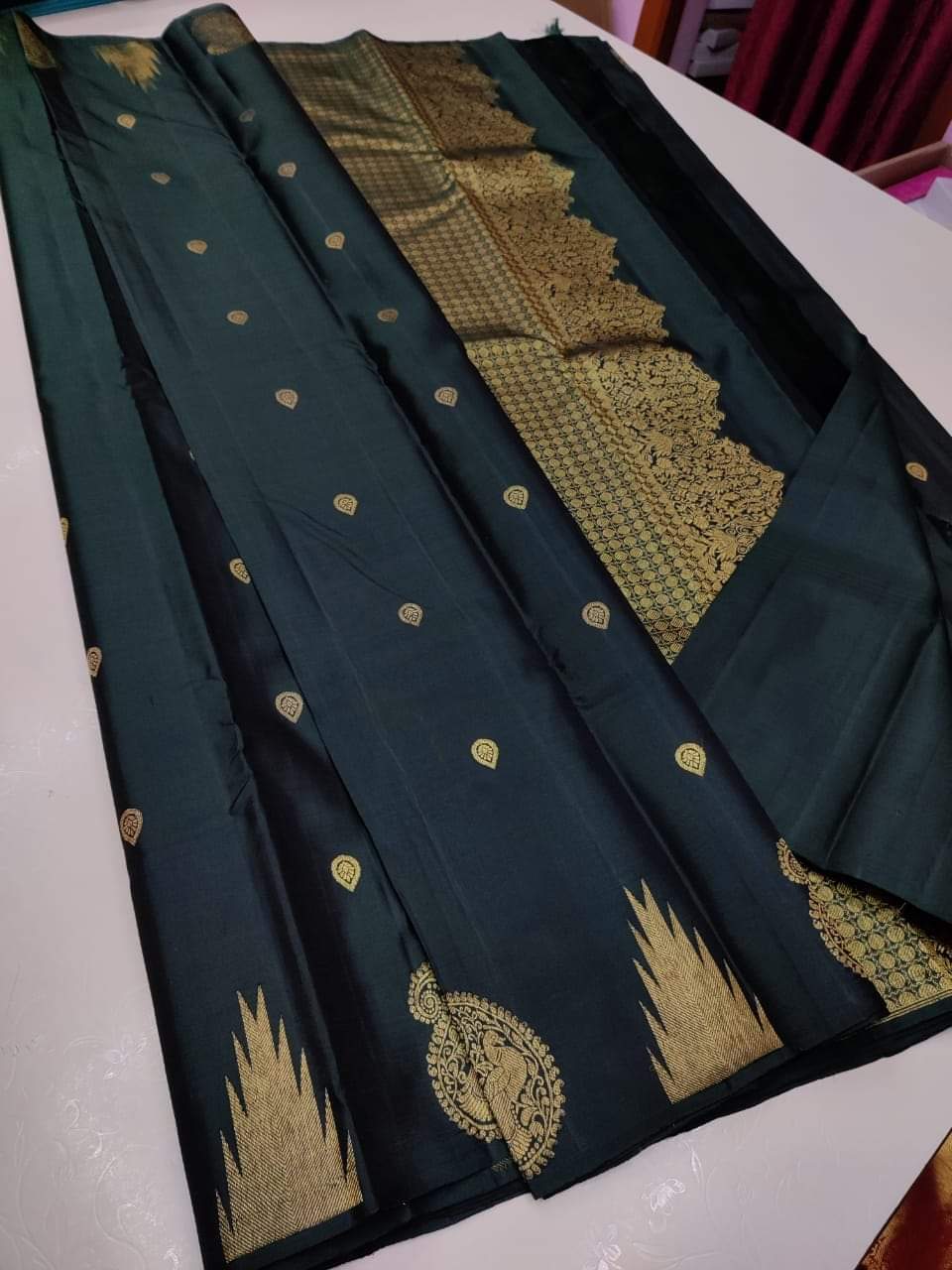 Banarasi Saree - Premium Silk, Customized Size | Breathable, Washable, Customized Logo, Suitable For All Seasons