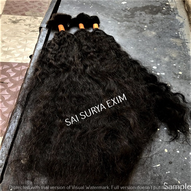 Natural Long Wavy Human Hair Extensions - 100% Remy Indian Hair, 203.2 - 1016 Mm Length, Black & Blonde Colors | 2-year Warranty, 100g Weight, Premium Quality