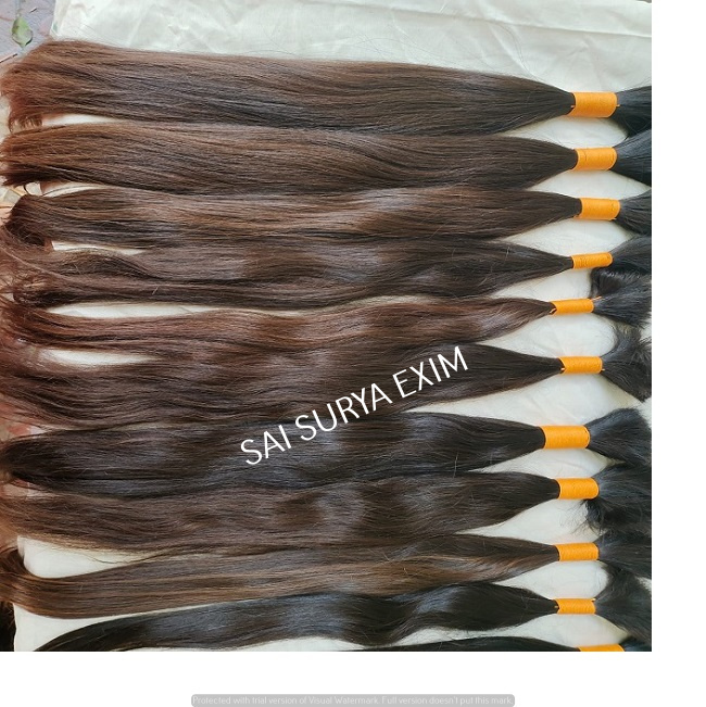 Natural Long Wavy Human Hair Extensions - 100% Remy Indian Hair, 203.2 - 1016 Mm Length, Black & Blonde Colors | 2-year Warranty, 100g Weight, Premium Quality