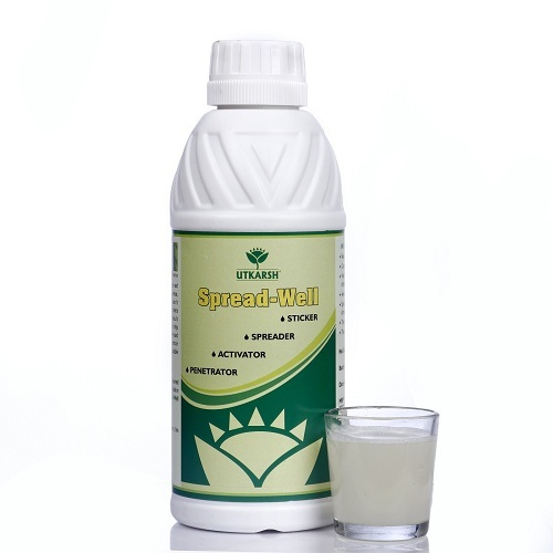 उत्कर्ष स्प्रेड वेल (पौधों के लिए स्प्रेडर स्टिकर एक्टिवेटर) स्प्रेडर अनुप्रयोग: कृषि