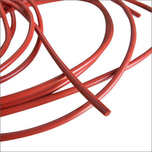 Black Orange Silicone Rubber Cord