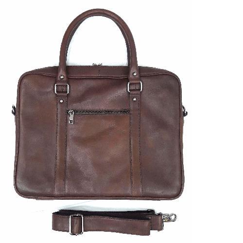 Black Leather Choco Satchel Nt - 924