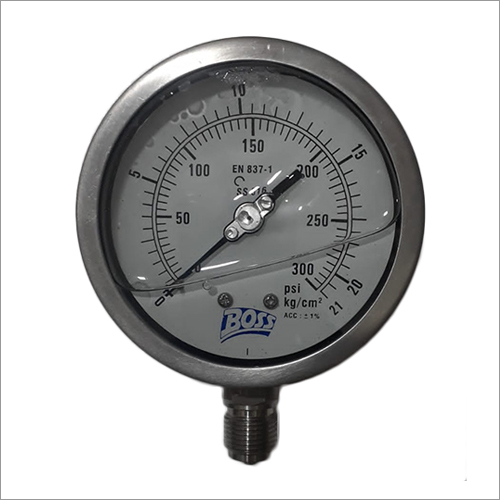 Commercial Pressure Gauge - Metal | High Accuracy, Different Sizes Available for Industrial Use