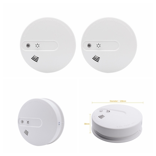 Standalone Heat And Smoke Detectors With 85db Voice Alarm