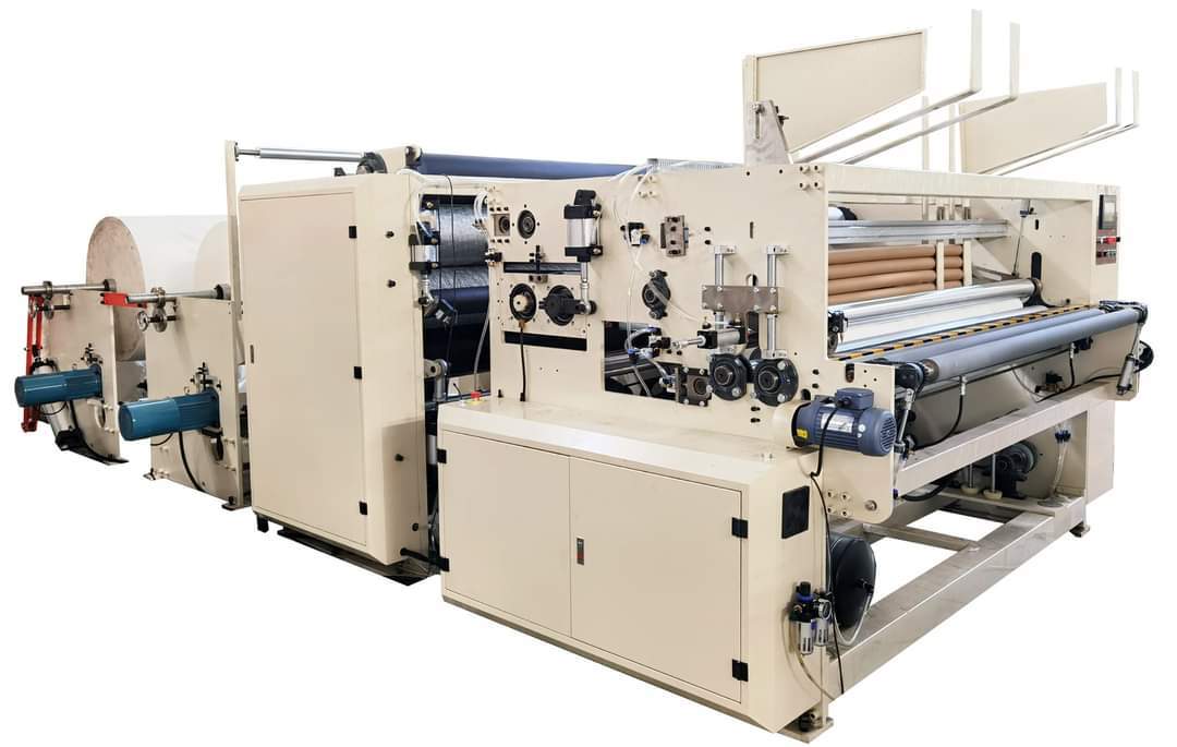 Stailness Steel Automatic Toilet Roll Log Rewinding Machine