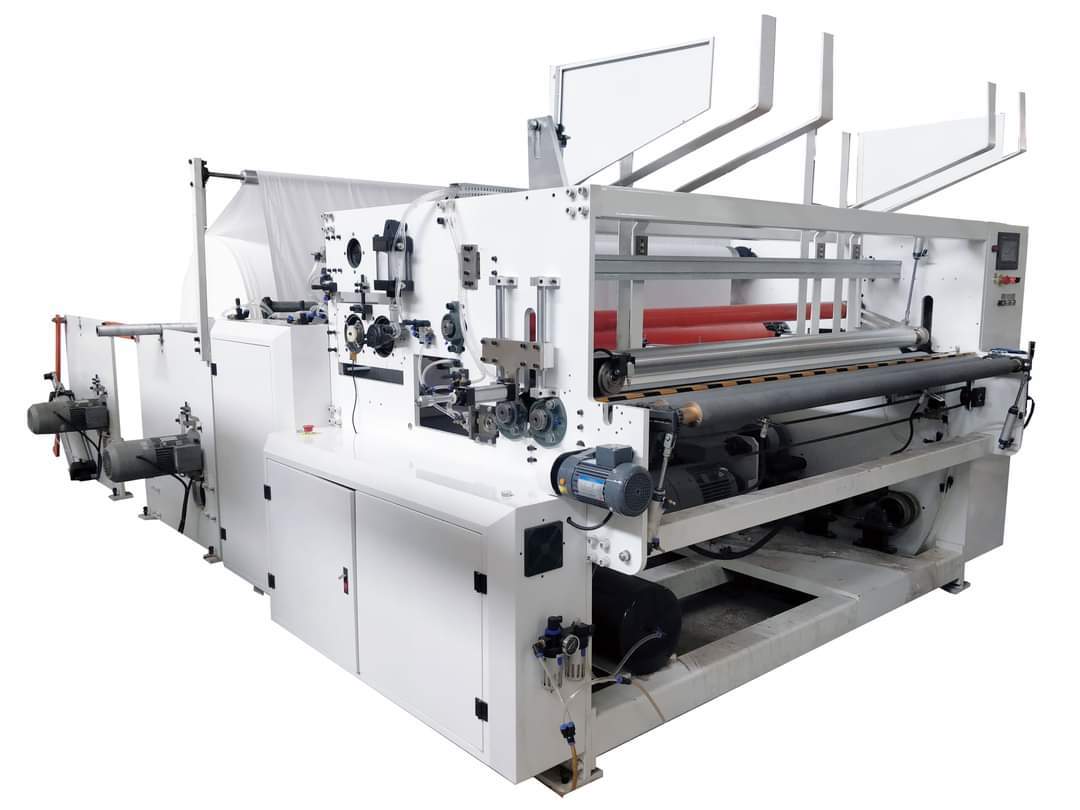 Stailness Steel Automatic Toilet Roll Log Rewinding Machine