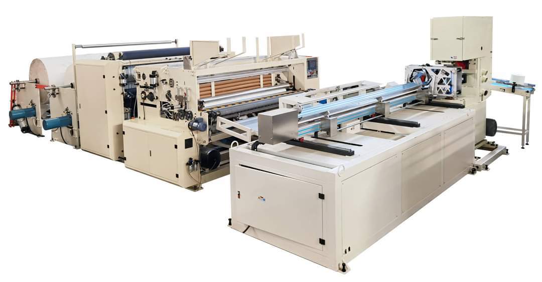 Stailness Steel Automatic Toilet Roll Log Rewinding Machine