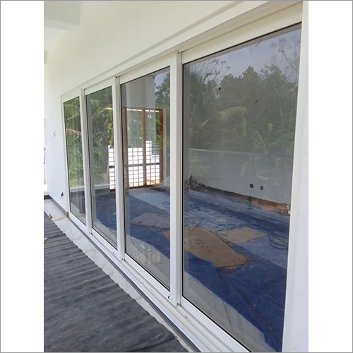 White UPVC Sliding Glass Window