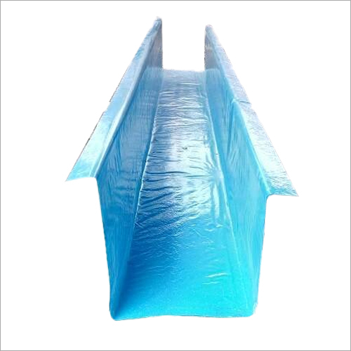 FRP Water Gutter - Fiberglass Reinforced Plastic, Customizable Size, Blue Color - Simple Installation, Weather Resistant