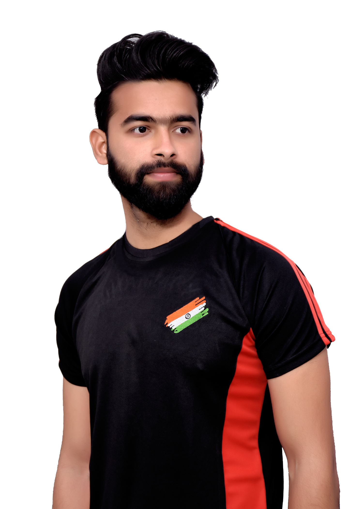 Army Tshirt Black Half Sleeves