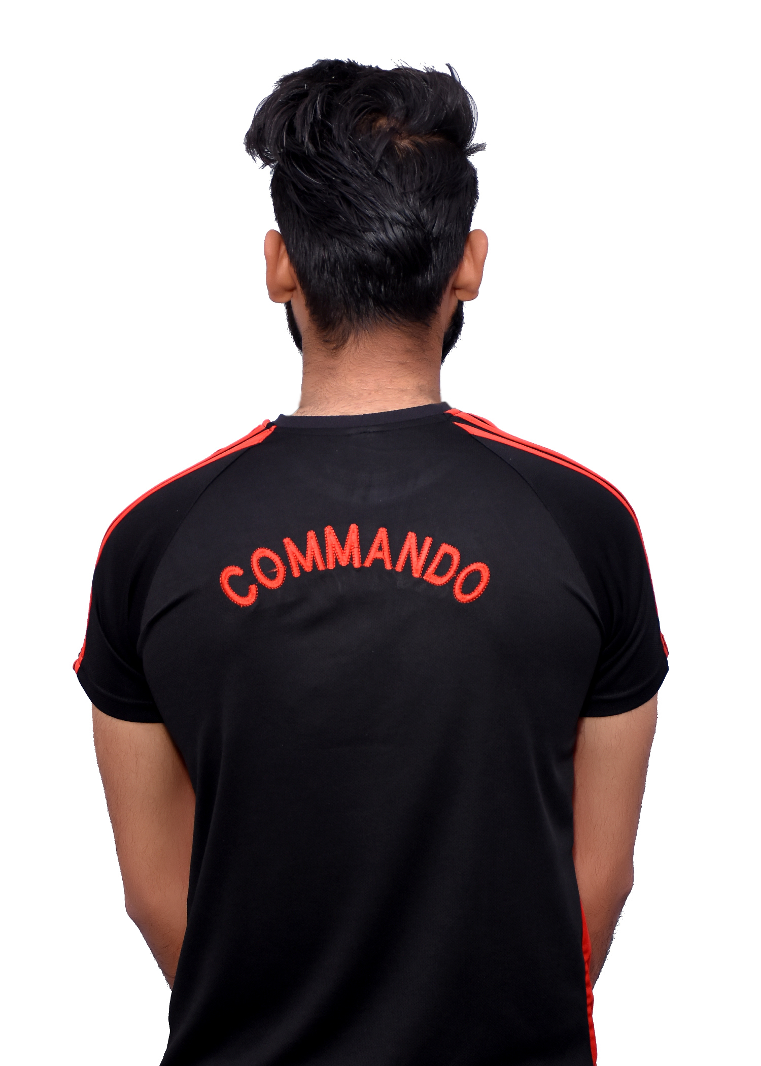 Army Tshirt Black Half Sleeves