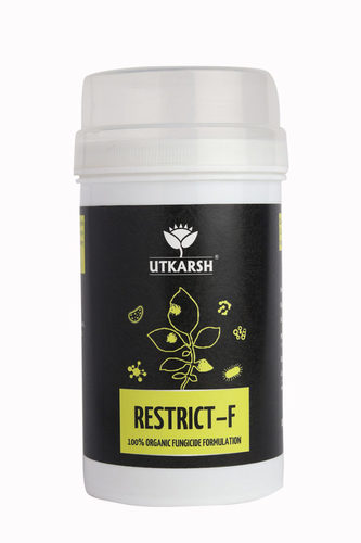Utkarsh Restrict F - 100% Organic Fungicide Powder, 1.25-1.5 gm/litre Dosage, Effective Agricultural Solution