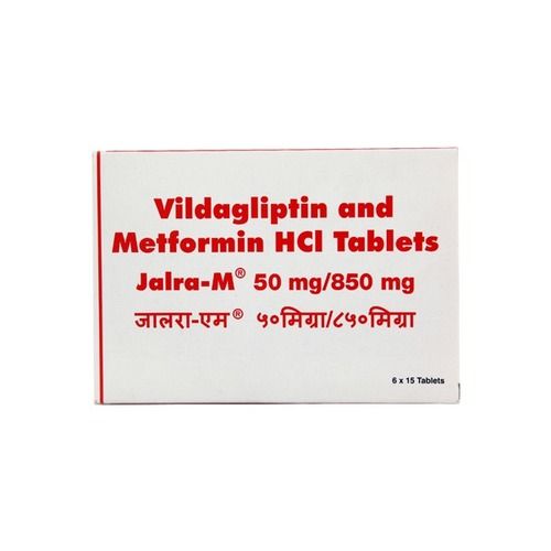 Jalra-m (Vildagliptin-metformin) 50mg/850mg Tablets General Medicines