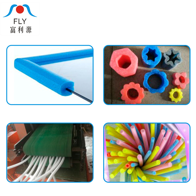 Low-density Polyethylene Fly120 Epe Foam Pipe Bar Profile Extrusion Machine