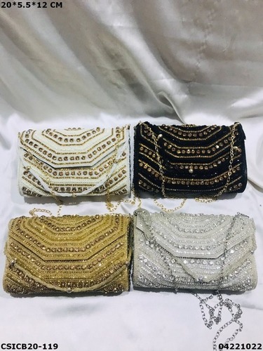 मल्टी ब्राइडल डिज़ाइनर एथनिक क्लच बैग