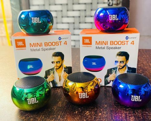 MOBILE ACCESSORIES - Metal Build, 7x7x4cm, 200g | Bluetooth 5.0, 500mAh Battery, Loud Volume, Portable Sound, Compact Size, Durable Material