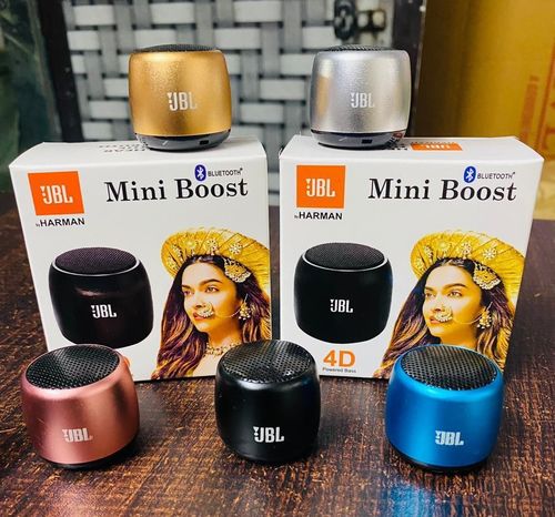 MOBILE ACCESSORIES - Aluminum, 70 x 70mm, Gold | Bluetooth Connectivity, 5W Power, Ideal for Amplifying Audio on Mobile Devices and Laptops