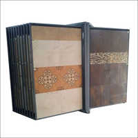 मेटल वॉल माउंटेड टाइल डिस्प्ले स्टैंड