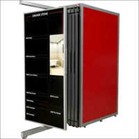 रोटेटिंग डबल साइड कैसेट डिस्प्ले स्टैंड