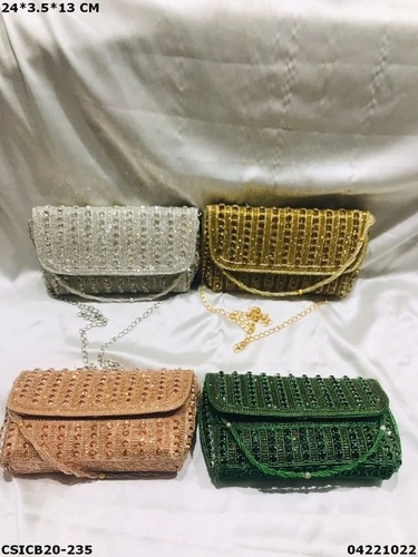 मल्टी स्टाइलिश डिज़ाइनर एथनिक क्लच बैग