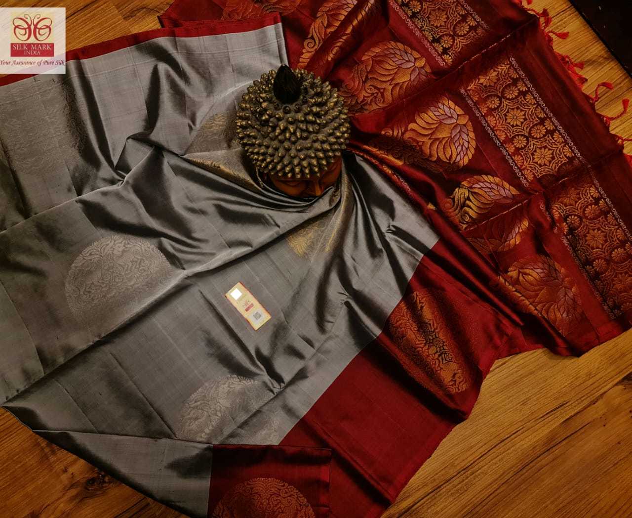 Traditional Soft Silk Handloom With Big Budda