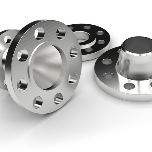 SS Flanges - Stainless Steel F304/L F316/L, Round, Silver | Corrosion Resistant, High Temperature Strength, Male Connection, Marine & Industrial Use
