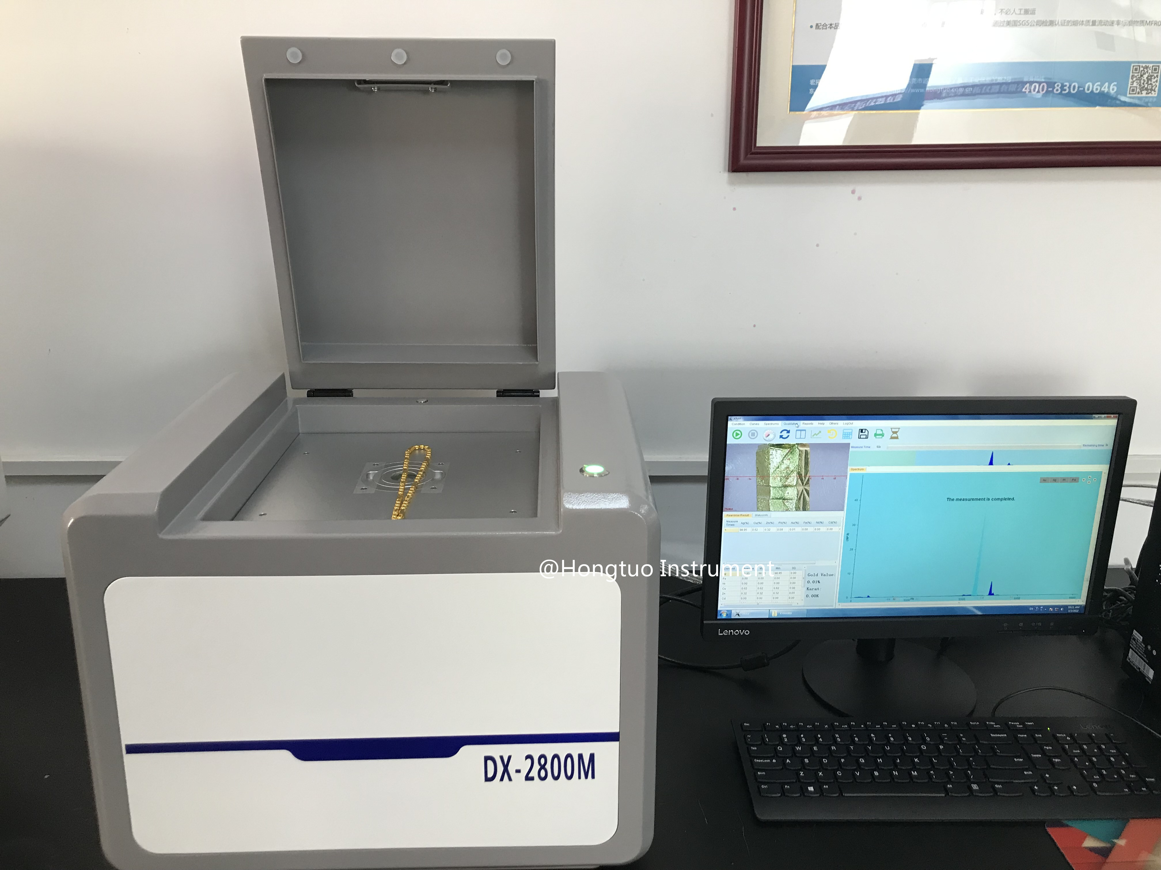 Desktop Xrf Gold Metal Analyzer X-ray Spectrometer