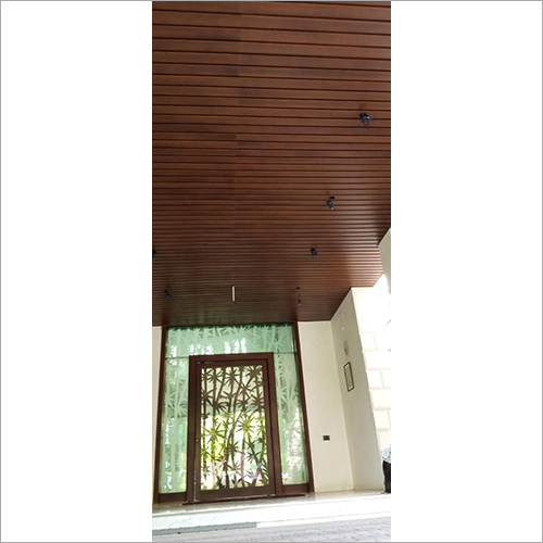 84c Brown Metal Ceiling - Aluminum Alloy, Custom Sizes | High Strength, Acoustic Inlays, Elegant Design Options