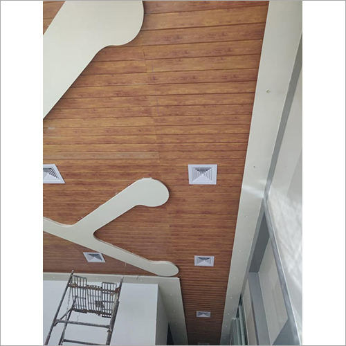 184c Metal Ceiling - Aluminum Alloy, Customized Size, Brown Color, 8 Mm Thickness | Ideal For Office Applications, Cold Rolled Technique