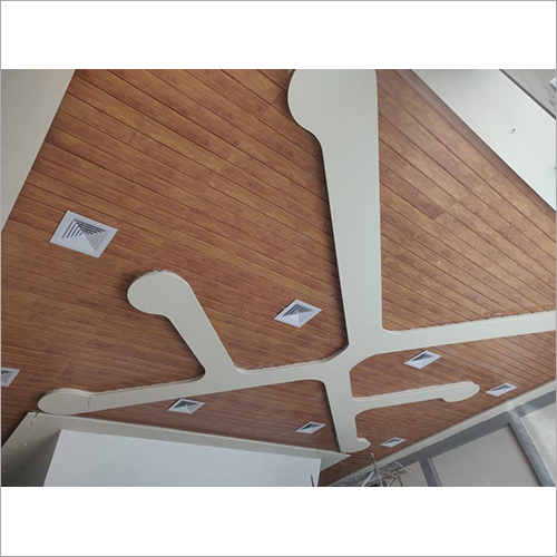 184c Metal Ceiling - Aluminum Alloy, Customized Size, Brown Color, 8 Mm Thickness | Ideal For Office Applications, Cold Rolled Technique