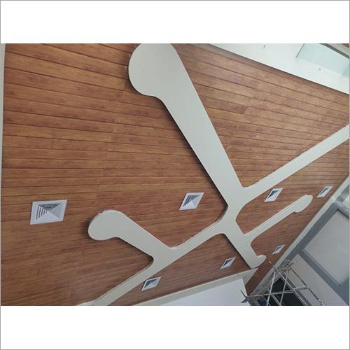 184c Metal Ceiling - Aluminum Alloy, Customized Size, Brown Color, 8 Mm Thickness | Ideal For Office Applications, Cold Rolled Technique