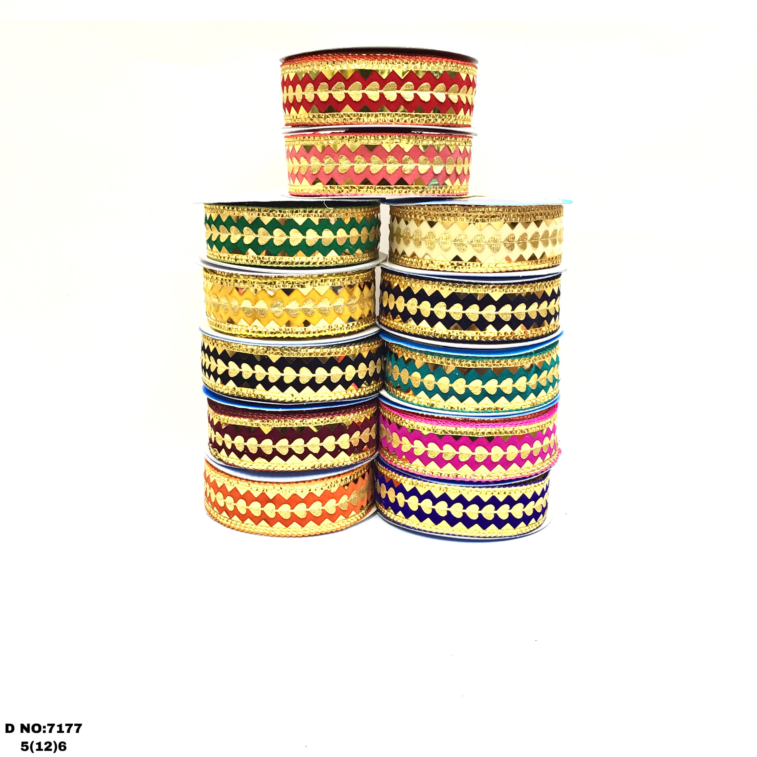 Fancy Lace - Velvet Fabric, 9 Meters Long, 1.5 To 0.5 Inches Wide | Soft Texture, Elegant Striped Pattern, Rich Color Options Including Red, Rani, Black, And More