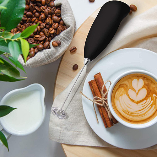 Portable Coffee Beater - Stainless Steel, Black | Durable Metal Design For Effortless Coffee Preparation