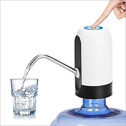 Automatic Water Dispenser - Plastic, Long-lasting Use, Automatic Operation, Usb Rechargeable, Suitable For Standard Cans, Hot & Cold Options, Black