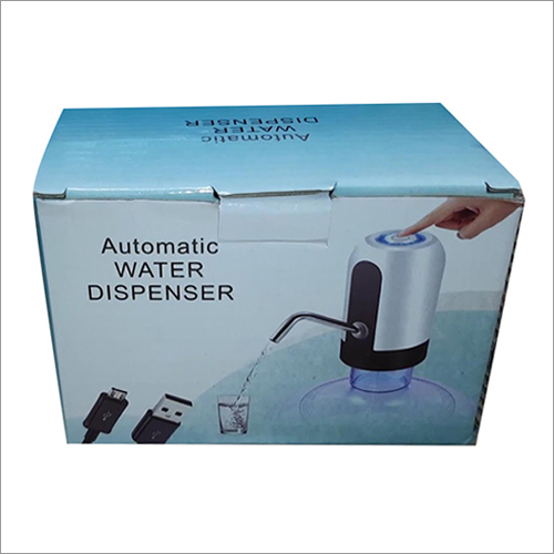 Automatic Water Dispenser - Plastic, Long-lasting Use, Automatic Operation, Usb Rechargeable, Suitable For Standard Cans, Hot & Cold Options, Black