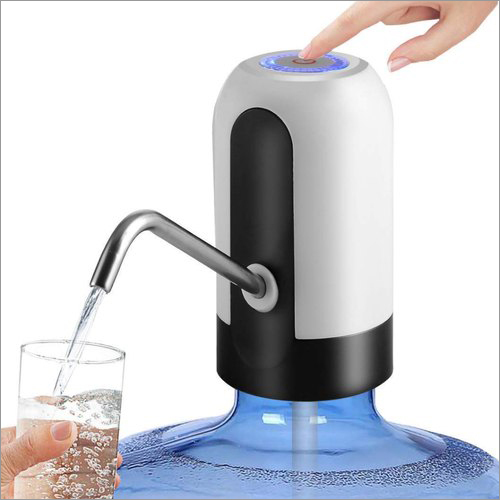 Automatic Water Dispenser - Plastic, Long-lasting Use, Automatic Operation, Usb Rechargeable, Suitable For Standard Cans, Hot & Cold Options, Black